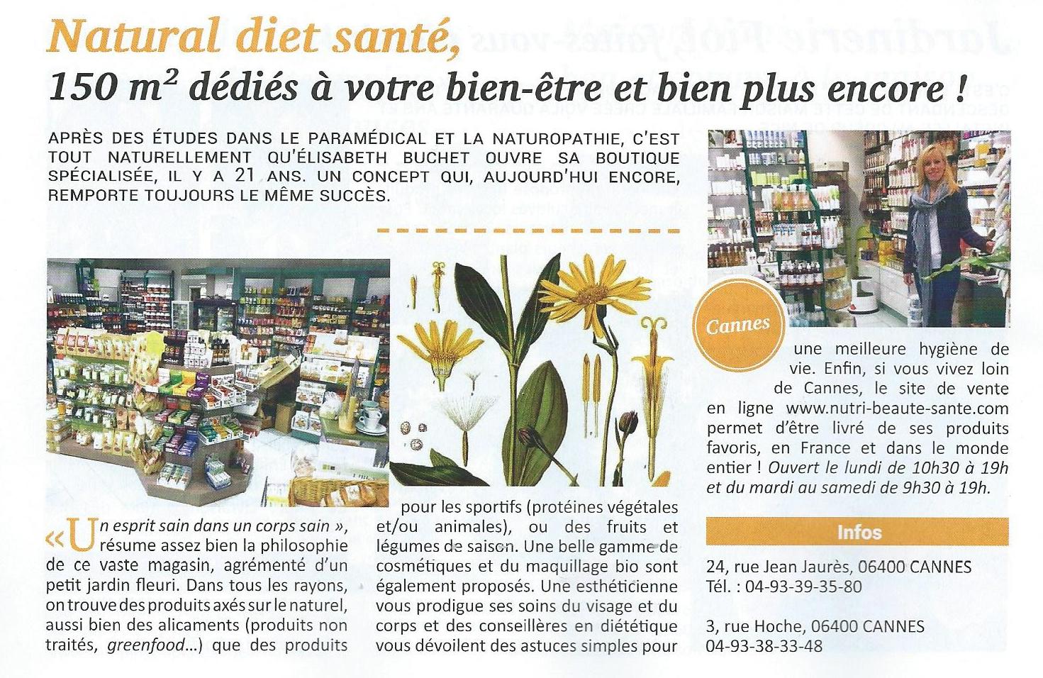 Article Natural Diet Santé - Voici